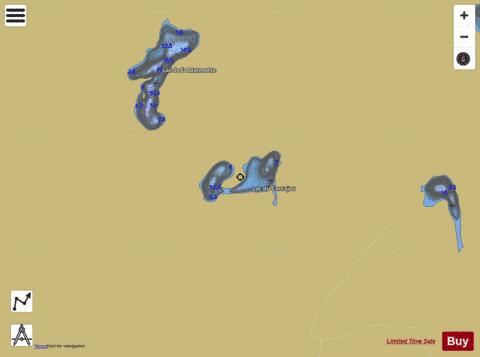 Carcajou, Lac du depth contour Map - i-Boating App