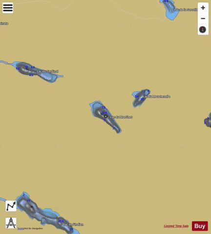 Martinet, Lac du depth contour Map - i-Boating App