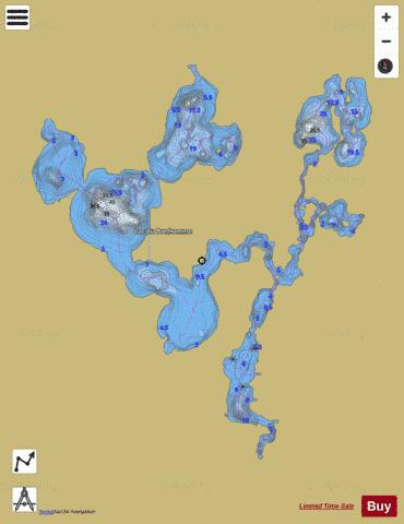Bonhomme, Lac du depth contour Map - i-Boating App