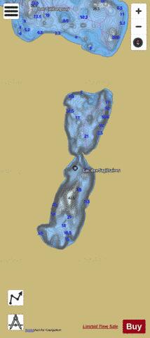 Sagittaires, Lac des depth contour Map - i-Boating App