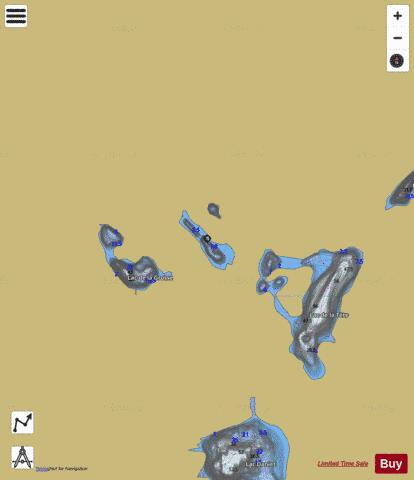 Chevelu, Lac depth contour Map - i-Boating App