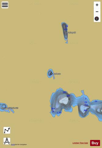 Barbeau, Lac depth contour Map - i-Boating App