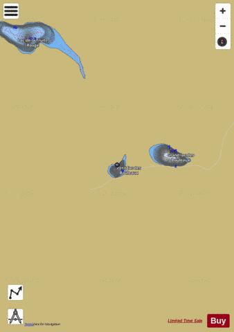 Bouleaux, Petit lac des depth contour Map - i-Boating App