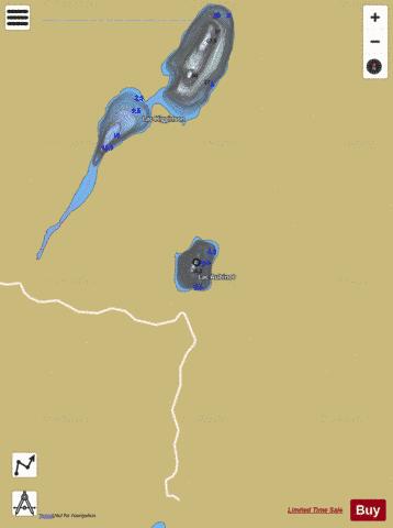 Aubinot, Lac depth contour Map - i-Boating App