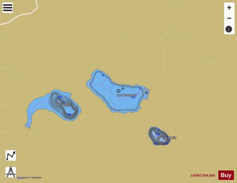 Parenteau, Lac depth contour Map - i-Boating App