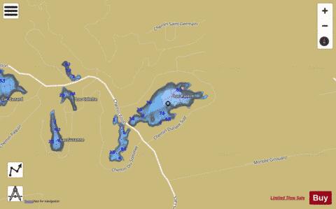 Parent, Lac depth contour Map - i-Boating App