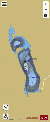 Moignon, Lac depth contour Map - i-Boating App