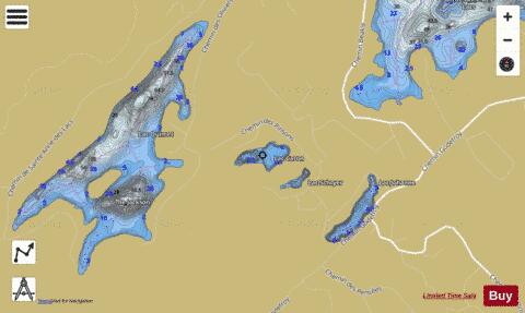 Caron, Lac depth contour Map - i-Boating App