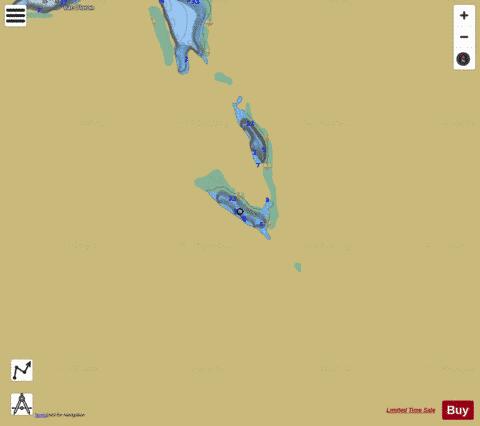 Amont  Lac depth contour Map - i-Boating App