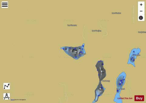 Aragot  Lac depth contour Map - i-Boating App
