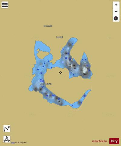 Archange  Lac depth contour Map - i-Boating App