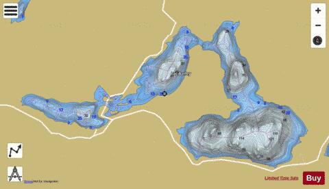 Barley, Lac depth contour Map - i-Boating App