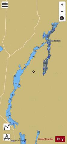 Lac Barriere, Ottawa River depth contour Map - i-Boating App
