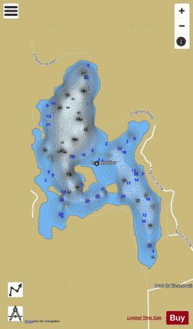 Beaulieu  Lac depth contour Map - i-Boating App