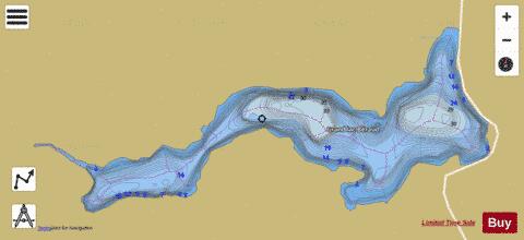 Beraud, Grand lac depth contour Map - i-Boating App