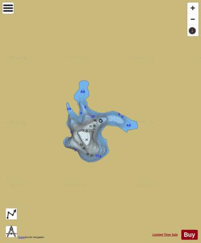 Berry  Lac depth contour Map - i-Boating App
