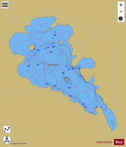 Bruyere, Lac depth contour Map - i-Boating App