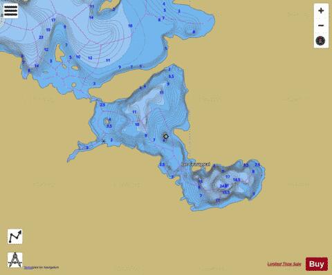 Causapscal, Lac depth contour Map - i-Boating App