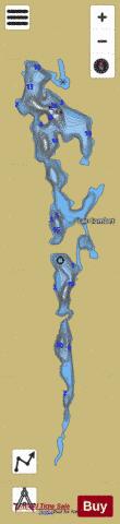 Combet, Lac depth contour Map - i-Boating App