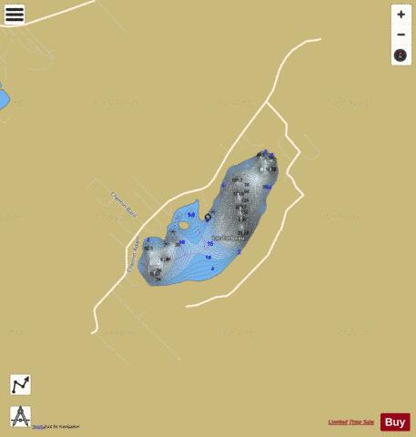 Corbeau, Lac depth contour Map - i-Boating App