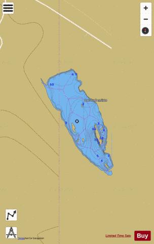 Dentiste, Lac du depth contour Map - i-Boating App
