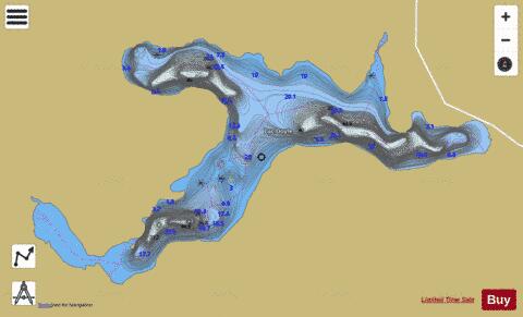 Doyle, Lac depth contour Map - i-Boating App