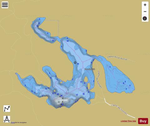 Du Club Lac Du depth contour Map - i-Boating App
