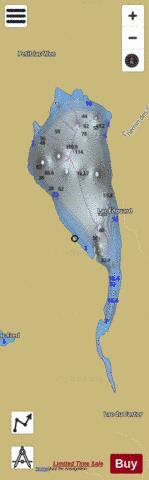 Edouard, lac depth contour Map - i-Boating App
