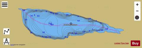 Fromenteau, Lac depth contour Map - i-Boating App
