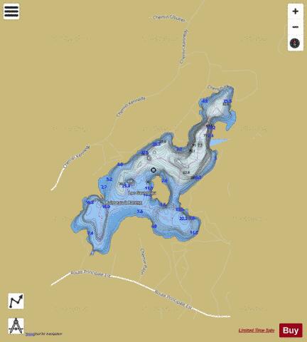 Gauvreau, Lac depth contour Map - i-Boating App