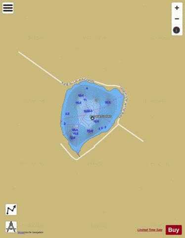 Grelots, Lac aux depth contour Map - i-Boating App