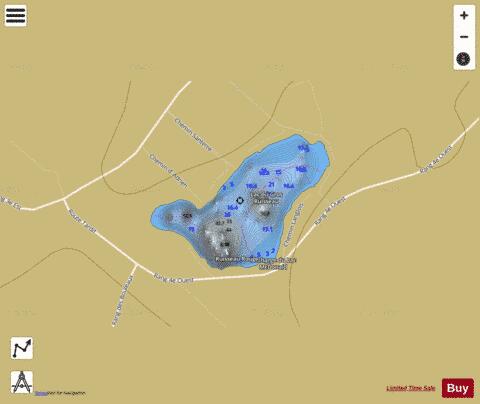 Gros Ruisseau, Lac du depth contour Map - i-Boating App
