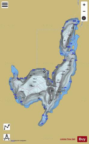 Gull, Lac depth contour Map - i-Boating App