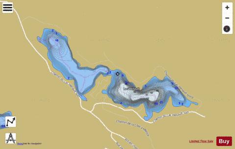Henault, Lac depth contour Map - i-Boating App