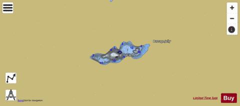 Jelly  Lac depth contour Map - i-Boating App