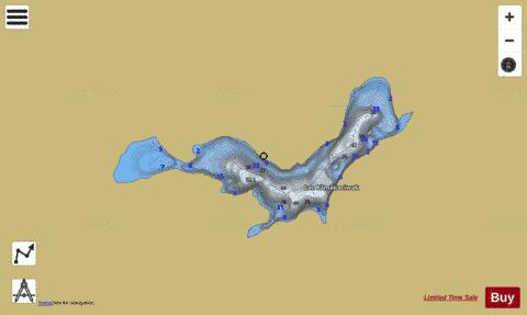 Kamakociwak, Lac depth contour Map - i-Boating App