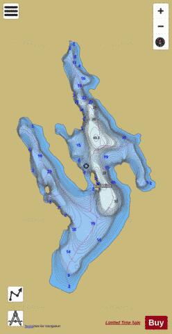 Milot, Lac depth contour Map - i-Boating App