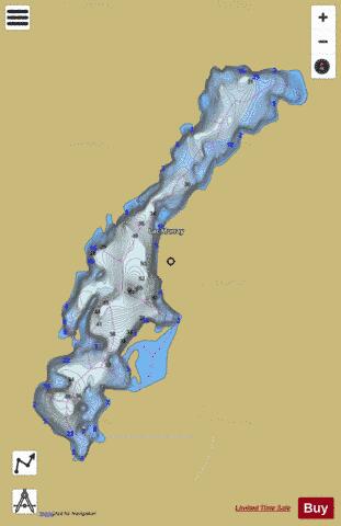 Murray, Lac depth contour Map - i-Boating App