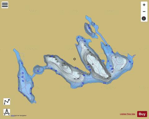 Panses, Lac des depth contour Map - i-Boating App