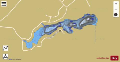 Poisson, Lac depth contour Map - i-Boating App