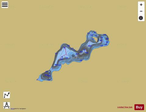 Colibri, Lac du depth contour Map - i-Boating App