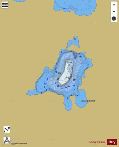 Ollier, Lac depth contour Map - i-Boating App