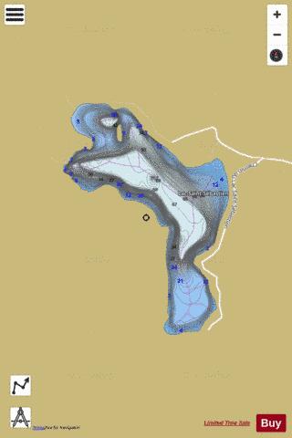 Saint-Sebastien, Lac depth contour Map - i-Boating App