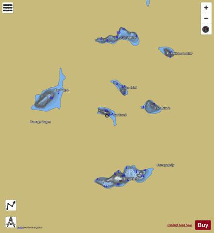 Torce  Lac depth contour Map - i-Boating App