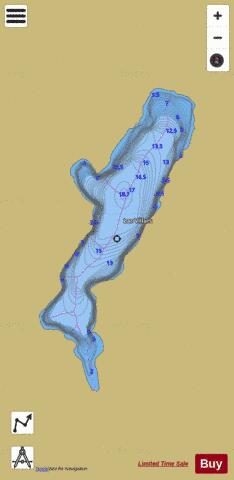 Villars, Lac depth contour Map - i-Boating App