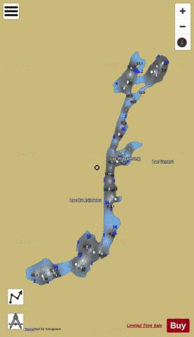 Wagamung, Lac depth contour Map - i-Boating App