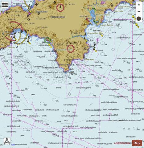 England - South Coast - Penzance to Falmouth Marine Chart - Nautical Charts App