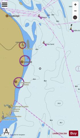 Caister Point to Thorpe Ness Marine Chart - Nautical Charts App