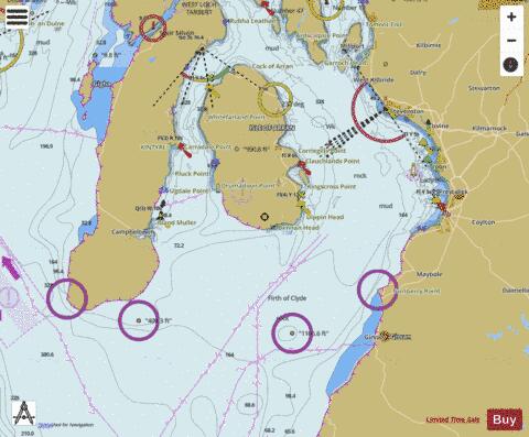 Scotland - West Coast - Approaches to Firth of Clyde Marine Chart - Nautical Charts App