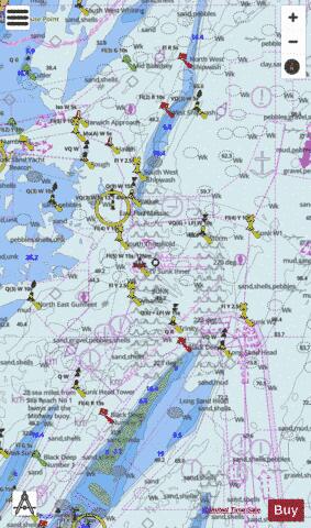 England, East Coast, Sunk Precautionary Area Marine Chart - Nautical Charts App